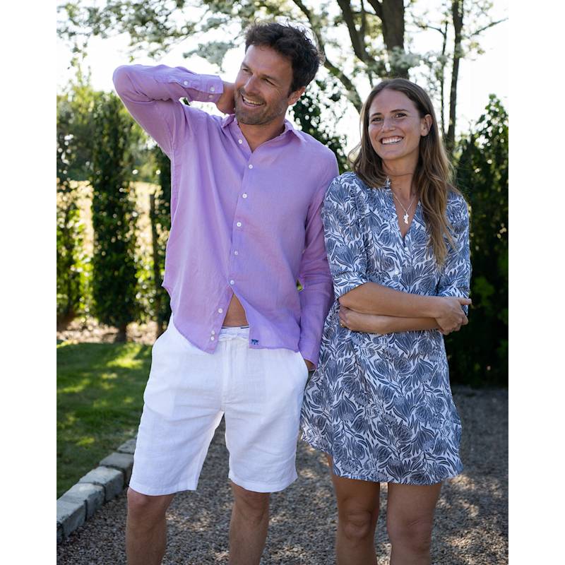 Thumbnail of Casual Linen Shorts White image