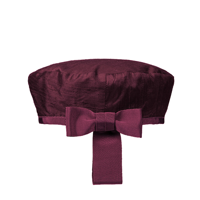Catch Me - Burgundy Silk French Beret Hat | SIBI Hats | Wolf  display picture 3