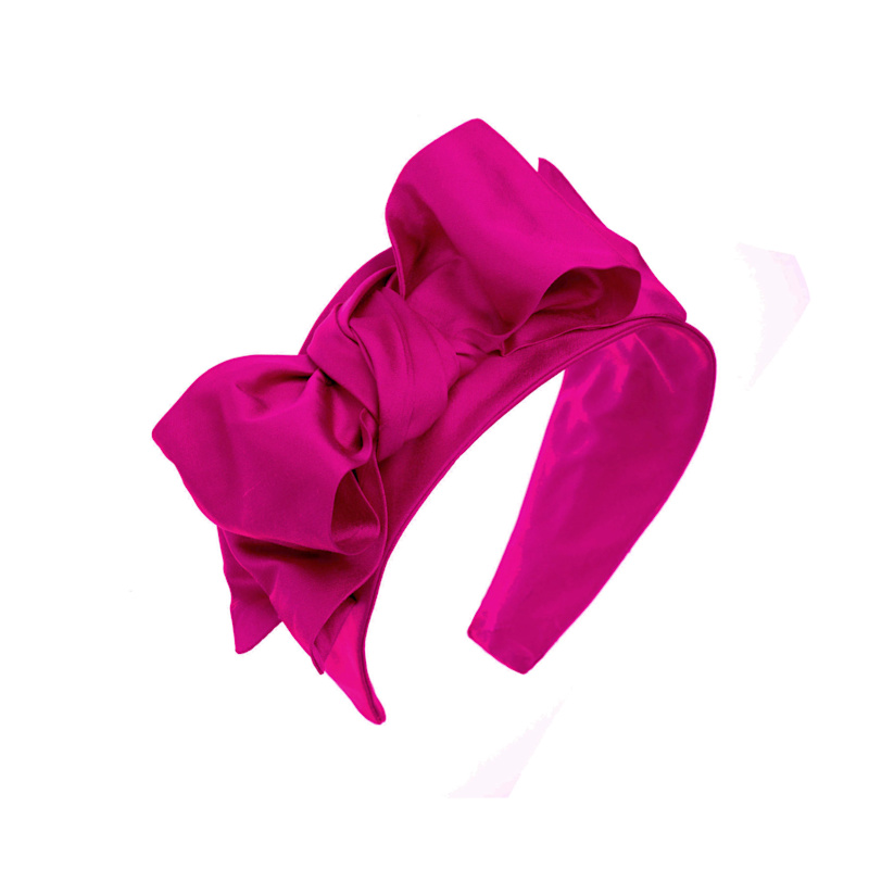 Thumbnail of Catch Me - Pink Silk Bow Headband image