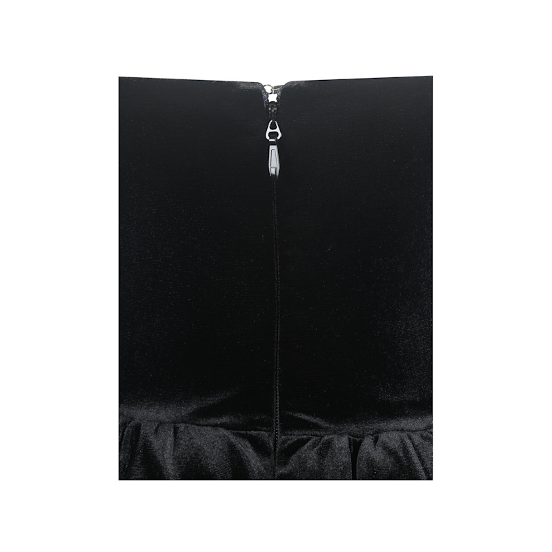 catrina black dress Velvet Square Neck Bow-Tie Mini | Miss Circle New York Simply elegant