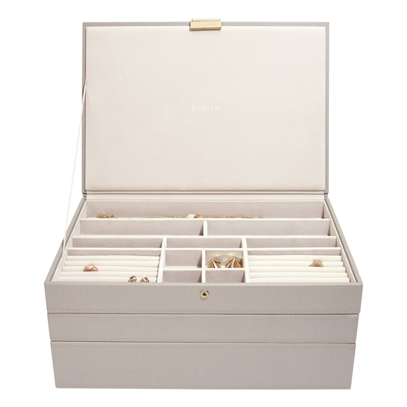 Thumbnail of Stackers Taupe Supersize Jewelry Box image
