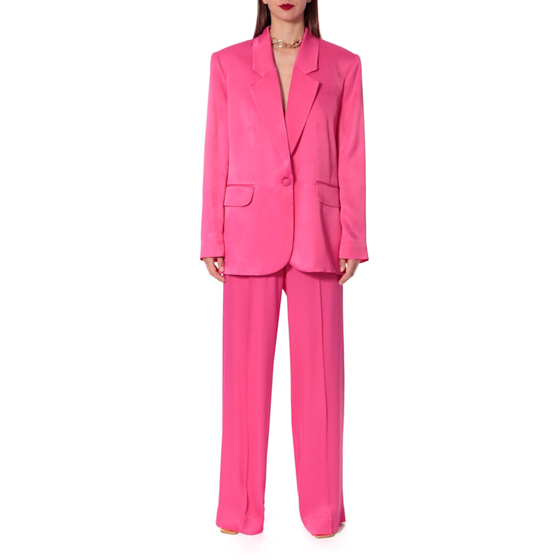 Thumbnail of Bellamy Satin Barbie Pink Blazer image