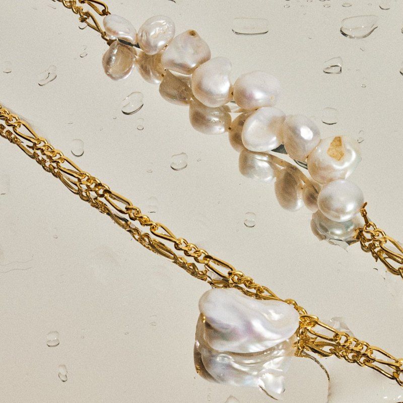 Thumbnail of Nassa Pearl Necklace - 18K Gold Vermeil image
