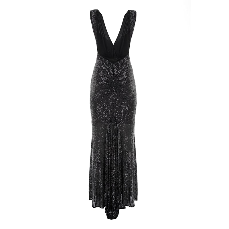 all glitter dress ALL NIGHT LONG SEQUIN MAXI DRESS – AKIRA main image 1