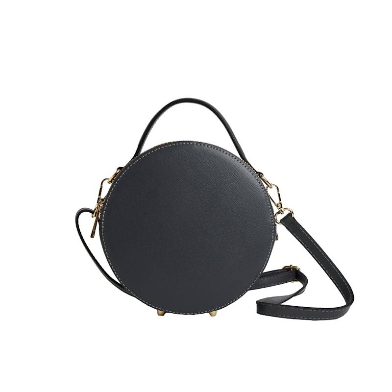 Thumbnail of Rome Round Circle Crossbody Bag In Dark Grey image