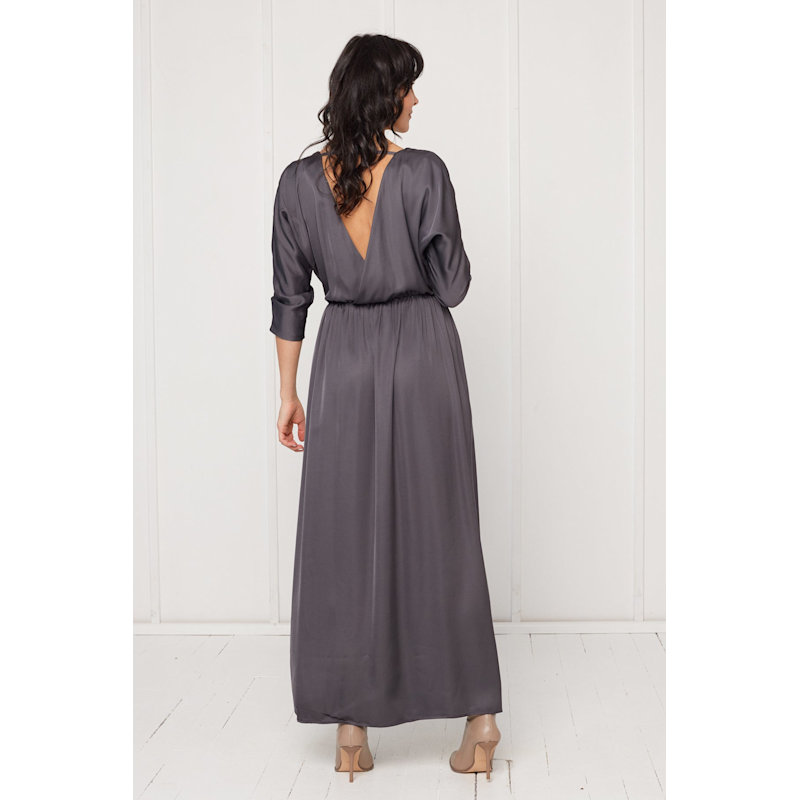 charcoal grey wrap dress Shop PH5 Kiwi Halterneck Wrap Dress on AiSPi