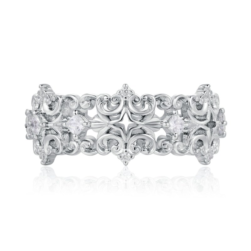Thumbnail of Celeste’S Crown Ring White Gold Vermeil image