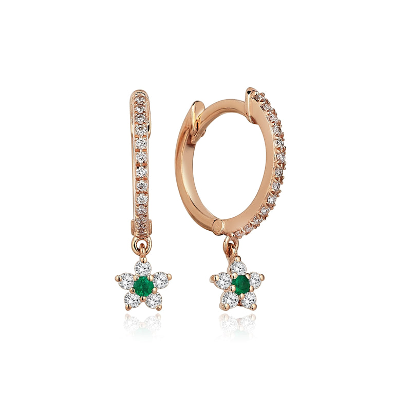 Thumbnail of Cemre Emerald Earrings image