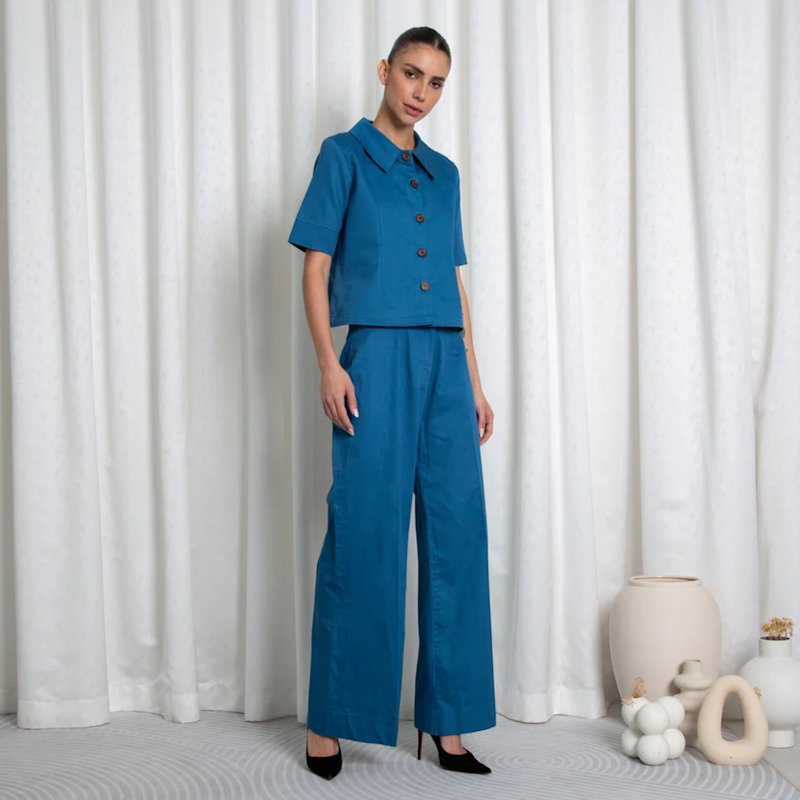 Thumbnail of Cerulean Blue Coordinated Top image