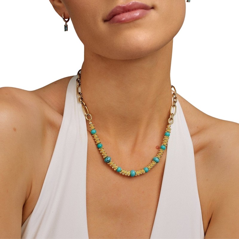 Thumbnail of Chain Choker With Turquoise image