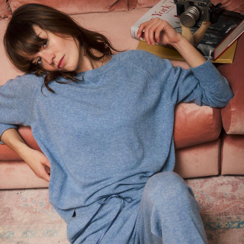 Thumbnail of Chambray Blue Cashmere Sweatshirt image