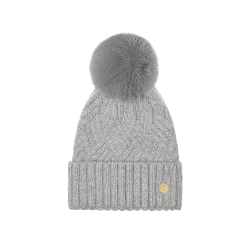 Chamonix Grey Cashmere Pom Pom Hat | Hortons England | Wolf  display picture 2
