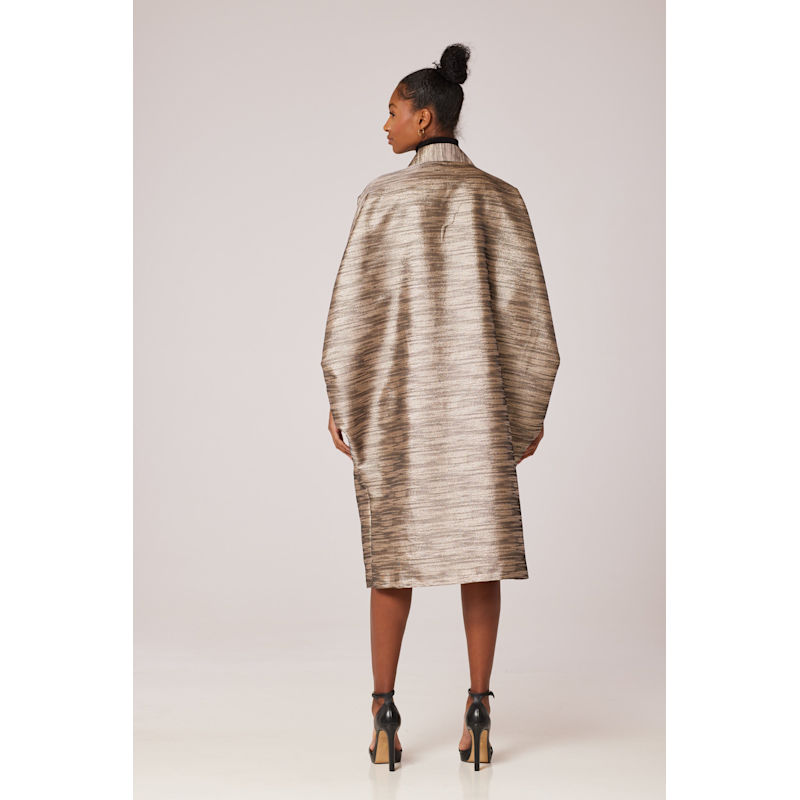 Thumbnail of Champagne Sand Storm Midi Kimono Jacket image