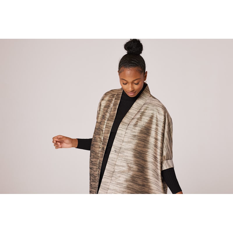 Thumbnail of Champagne Sand Storm Midi Kimono Jacket image
