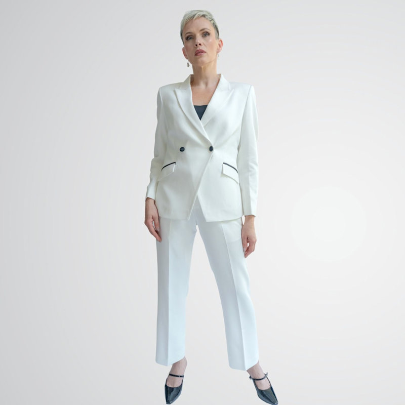 Thumbnail of Champion Colorblock Double Breasted Jacket - White image