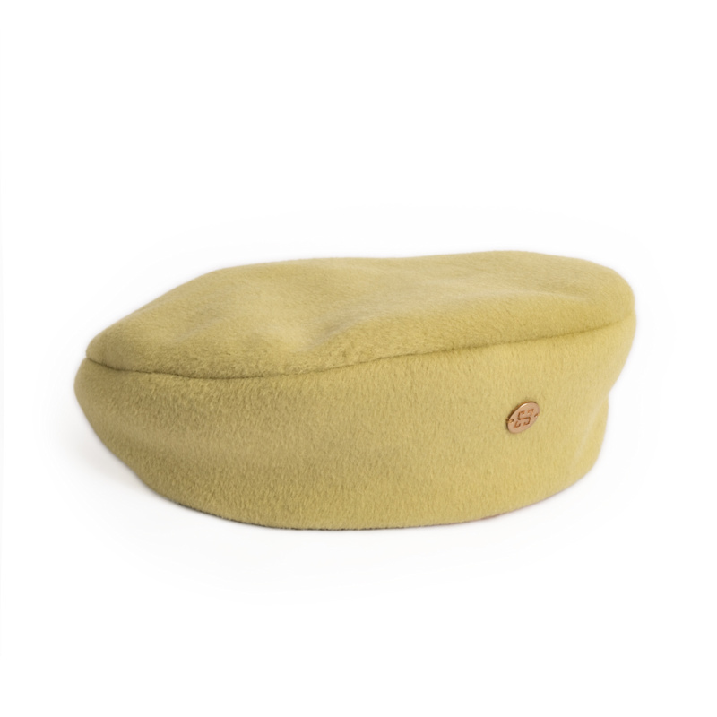Chantel - Green Cashmere Wool Men Beret Hat | SIBI Hats | Wolf & Badger