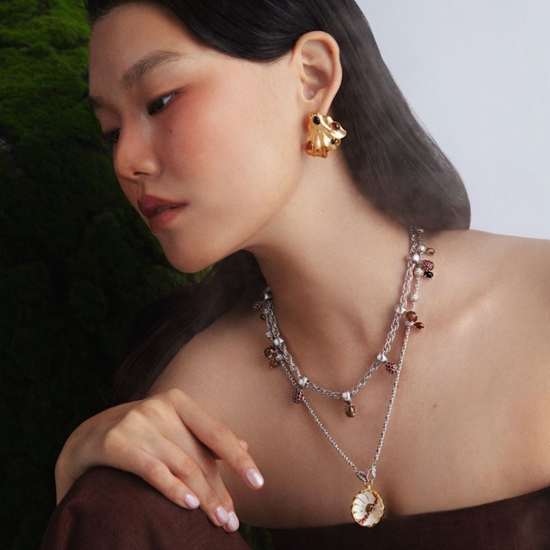Thumbnail of Chanterelle Cluster Earrings image
