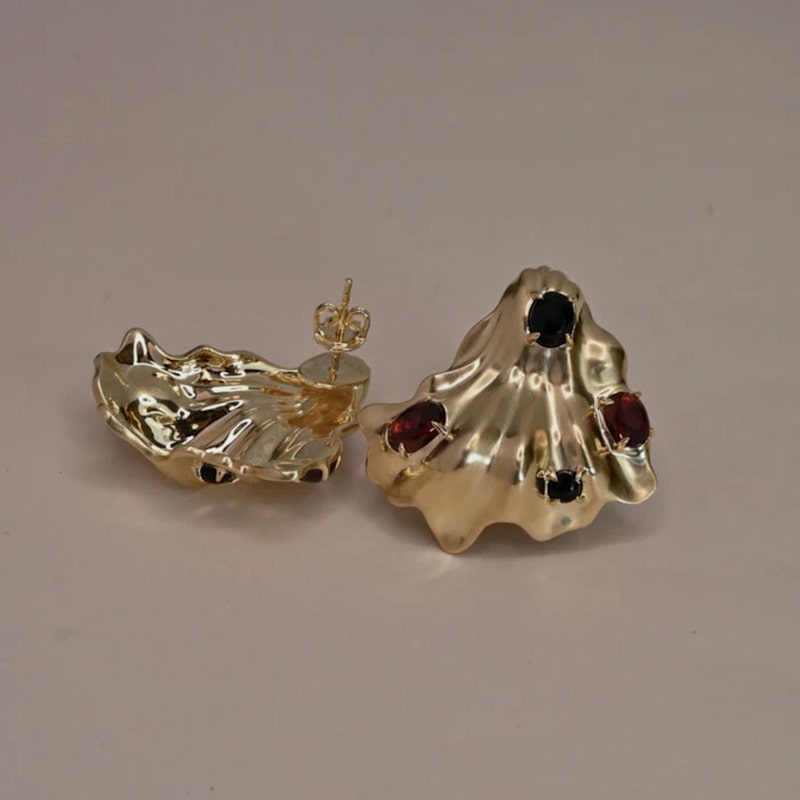 Thumbnail of Chanterelle Cluster Earrings image