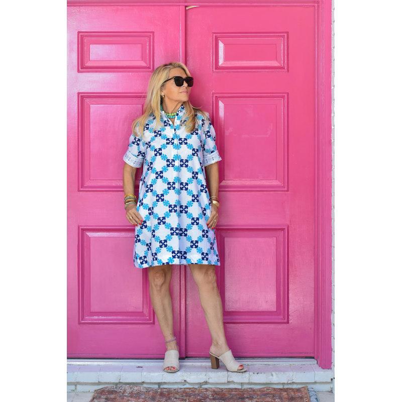 Thumbnail of Charlize Dress Ocean Reef image