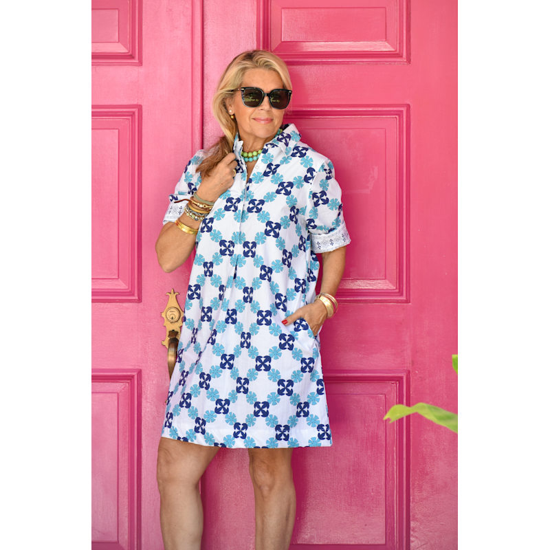 Thumbnail of Charlize Dress Ocean Reef image