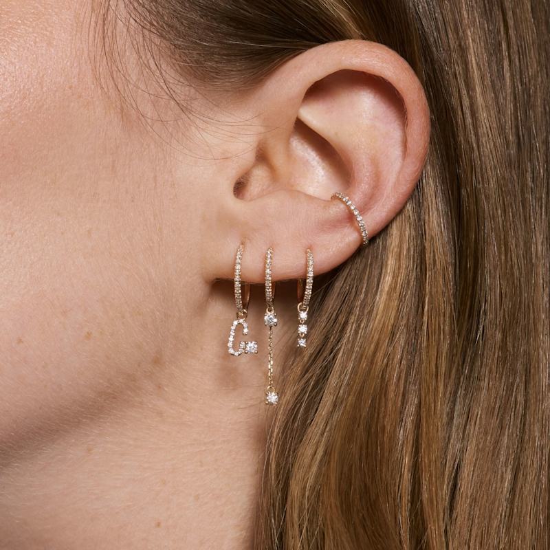 Thumbnail of Paved Diamonds Earcuff Yellow Gold image