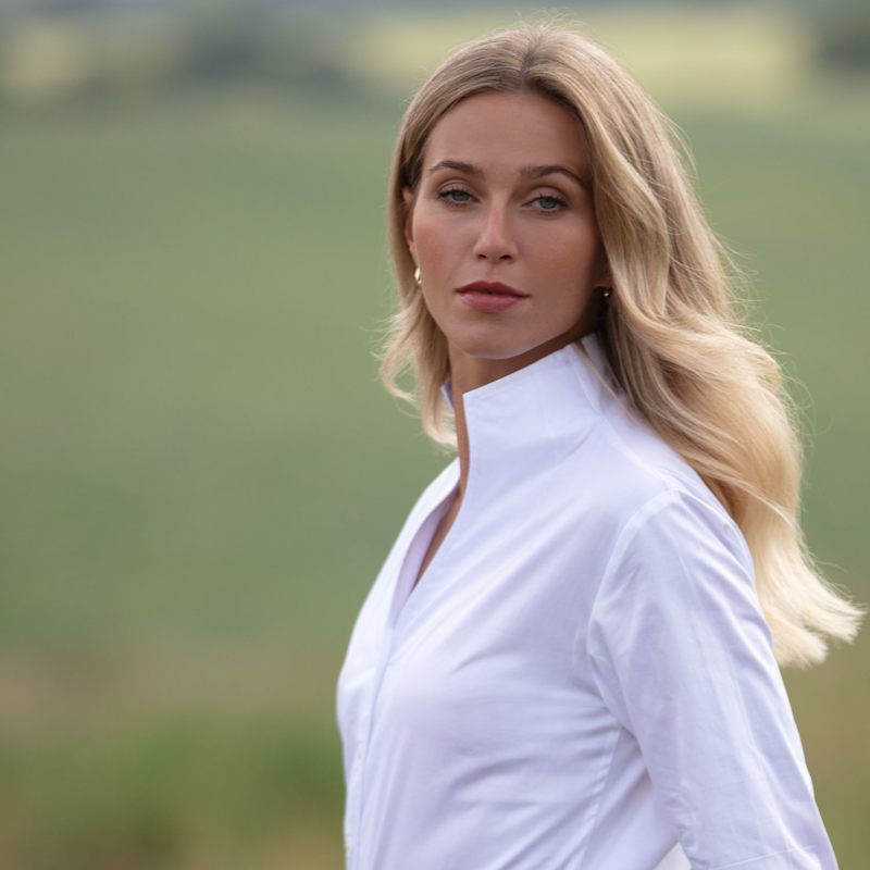 Chelsea Shirt In White | At Last... | Wolf & Badger