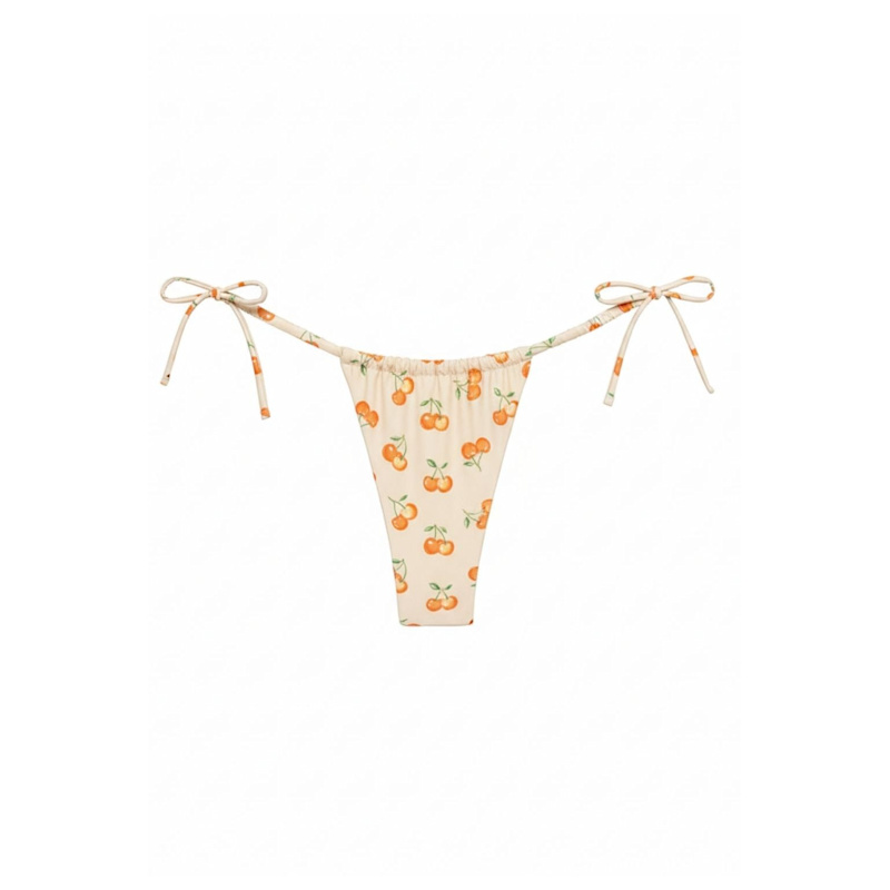 Cherry Sherbet Brasil Scrunch Bikini Bottom | Montce Swim | Wolf