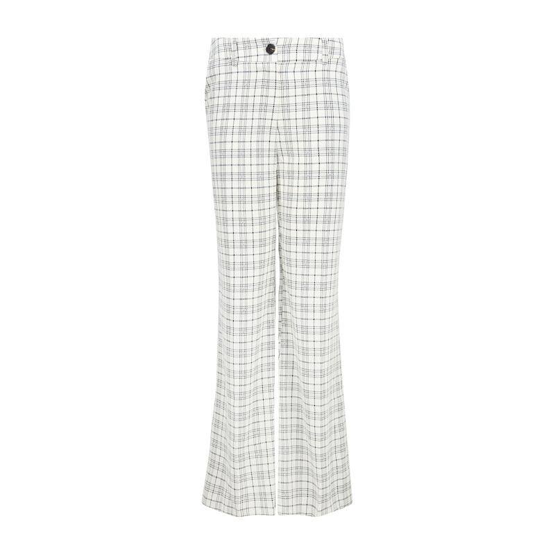 Thumbnail of Chess Check Print Trouser In White & Black image