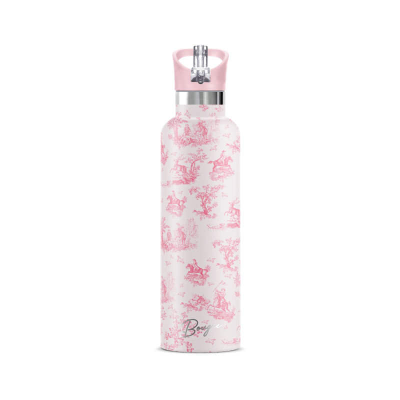 Thumbnail of Chevalier Bottle | Pink Horse & Stag Toile Insulated Water Bottle image