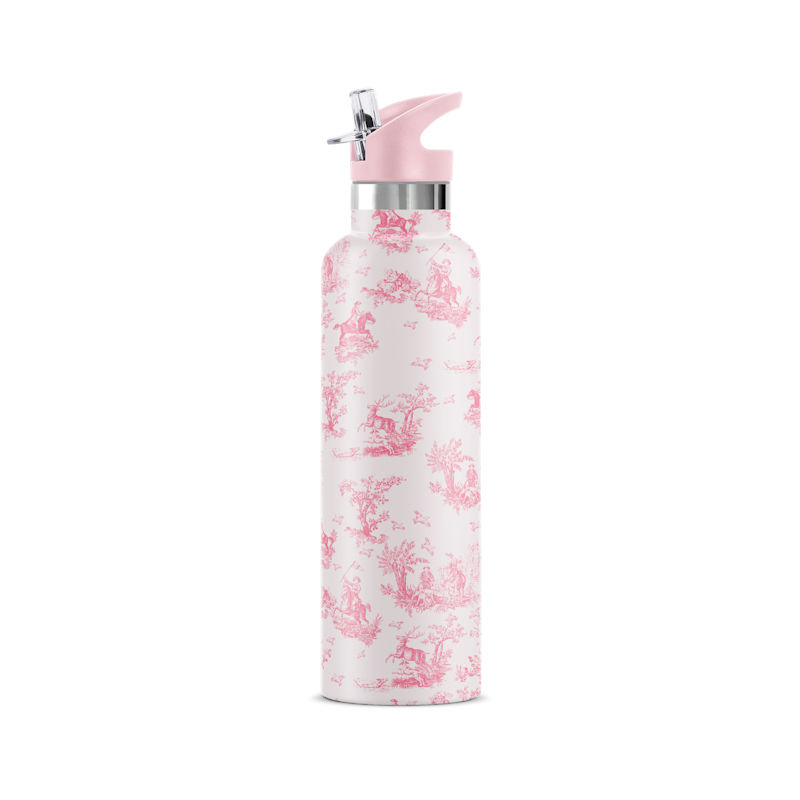 Thumbnail of Chevalier Bottle | Pink Horse & Stag Toile Insulated Water Bottle image