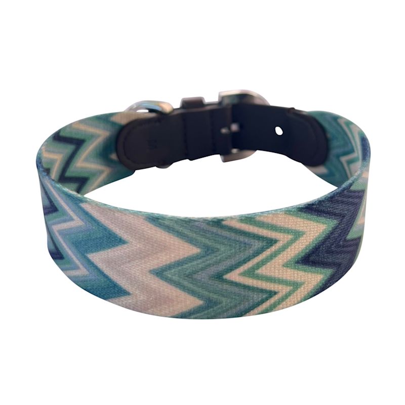 Thumbnail of Chevron Dog Collar Azure image