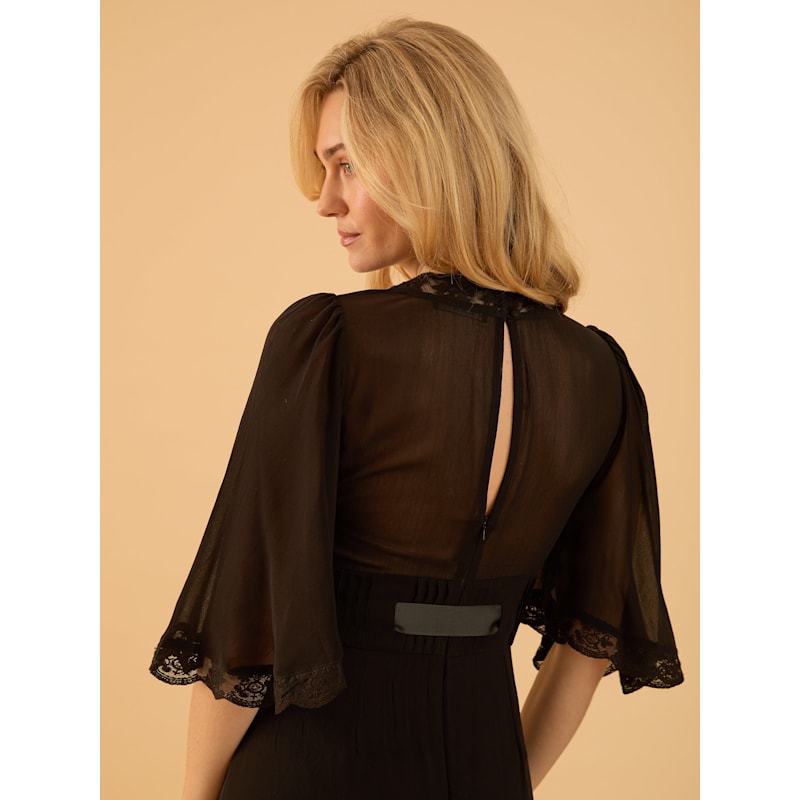 Thumbnail of Chloe Black Tie Front Dress Black image