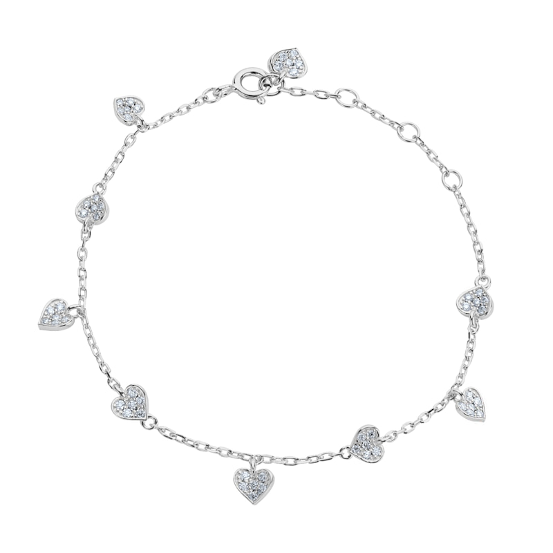 Thumbnail of 'Where There Is Love, There Is Magic' Heart Bracelet In Sterling Silver image