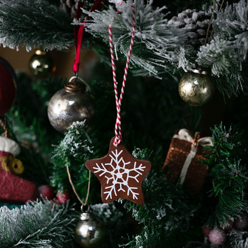 Thumbnail of Christmas Tree Leather Ornaments image