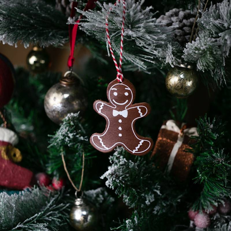 Thumbnail of Christmas Tree Leather Ornaments image