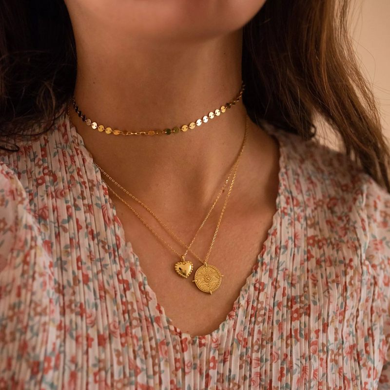 Thumbnail of Dainty Sterling Silver Heart Love Necklace image