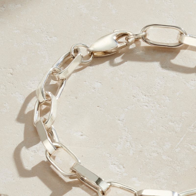 Thumbnail of Chunky Silver Chain Link Bracelet image