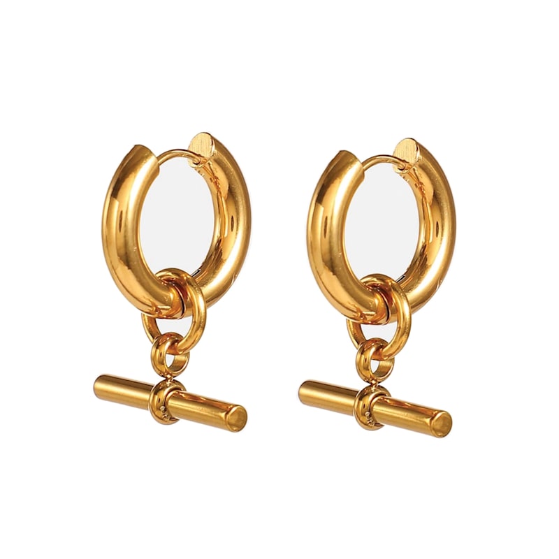 Chunky Thick Gold Hoops