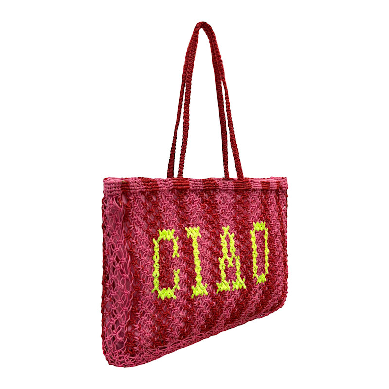 Thumbnail of Ciao Pink Jute Bag image