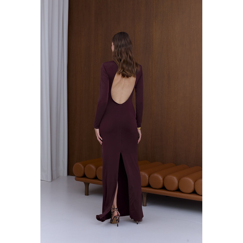 strapless open back dress Custom Made Long Maroon Lace Prom Dresses, Maroon Lace Formal Dresses, –  abcprom
