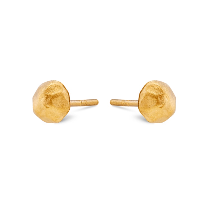 Thumbnail of Gold Circle Stud Earrings image