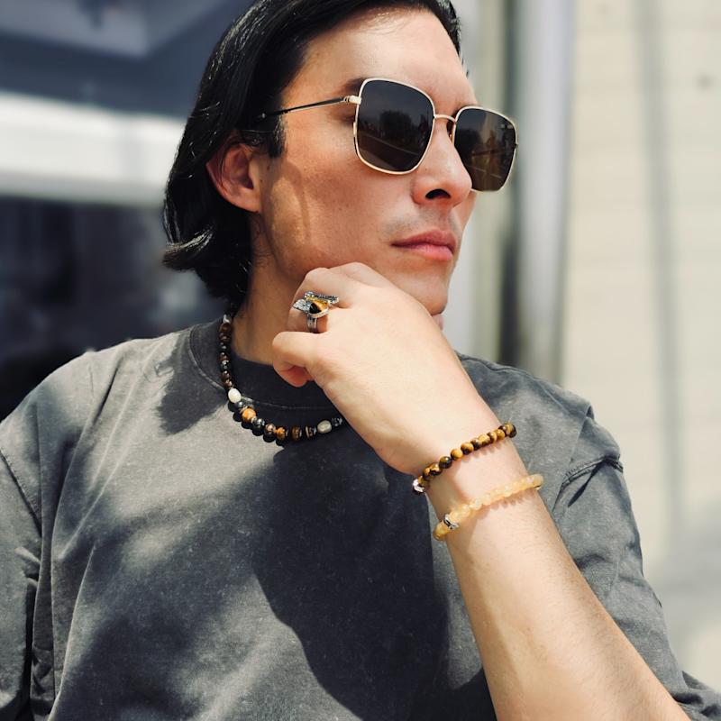 Thumbnail of Citrine Flexible Men's Bracelet image