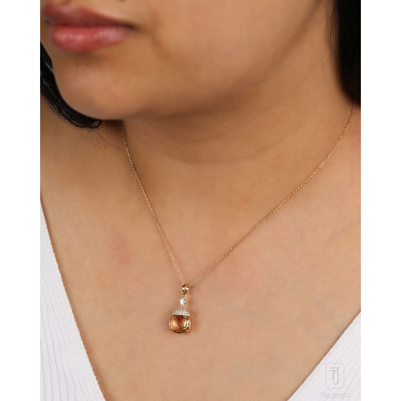 Thumbnail of Citrine Radiance Sterling Silver Necklace image