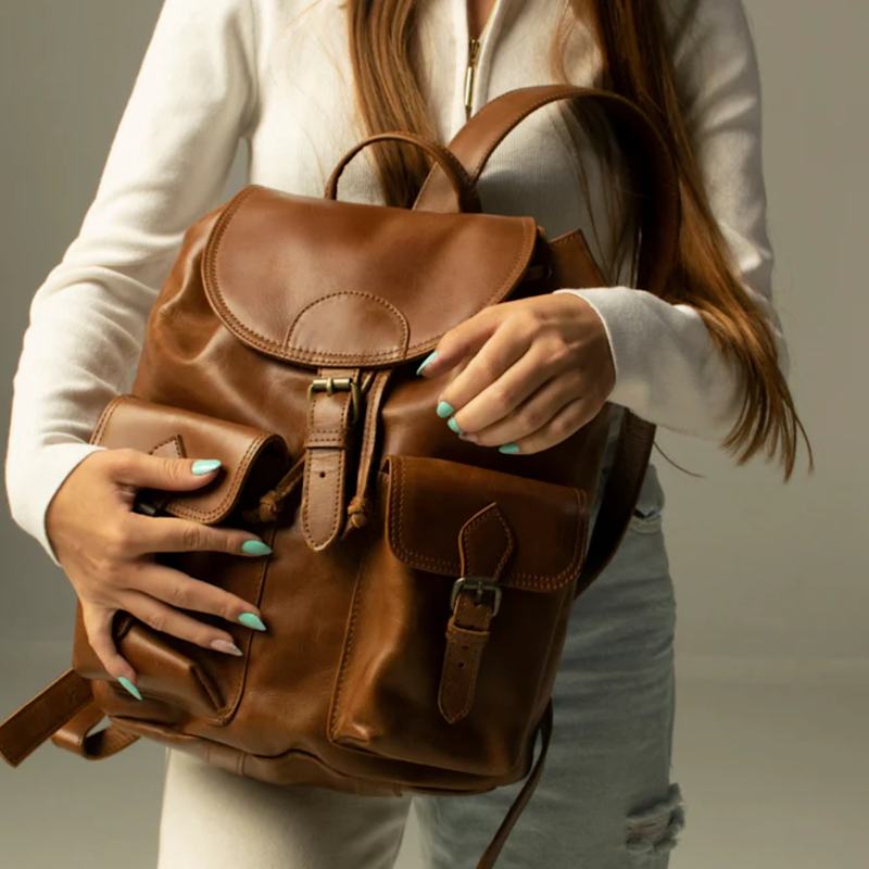 Thumbnail of City Handmade Leather Backpack image