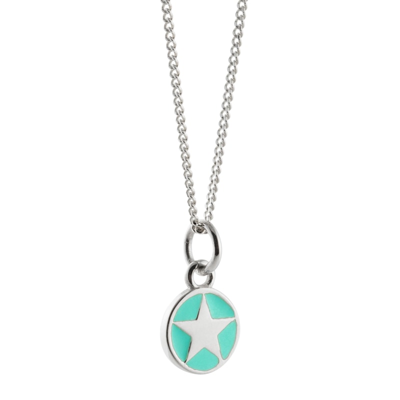 Thumbnail of Jade Enamel Star Necklace image