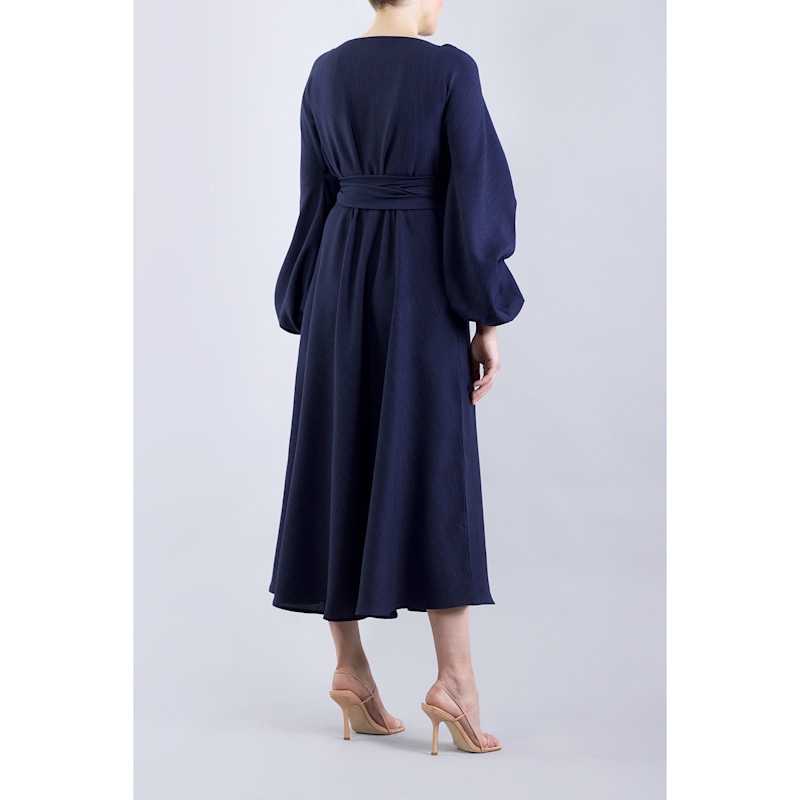 Thumbnail of Crawford Navy Midi Dress image