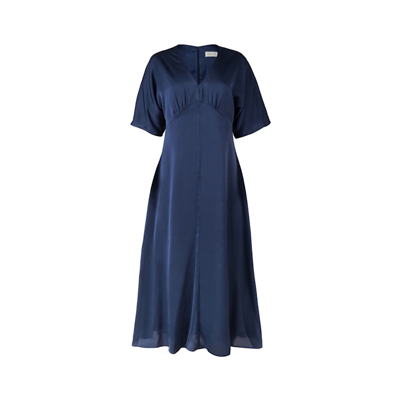 air force dress blues enlisted Navy Ric Rac Trimmed Mini Dress
