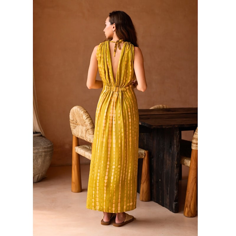 Thumbnail of Clara Maxi Slip Dress In Lemongrass image
