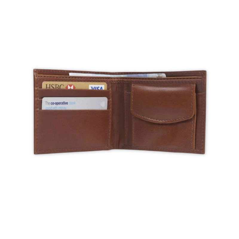 Thumbnail of Classic Dark Brown Leather Wallet With Coin Pocket image