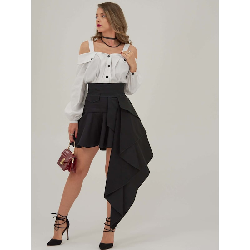 Thumbnail of Classic Innovation Poplin Off-Shoulder Shirt image